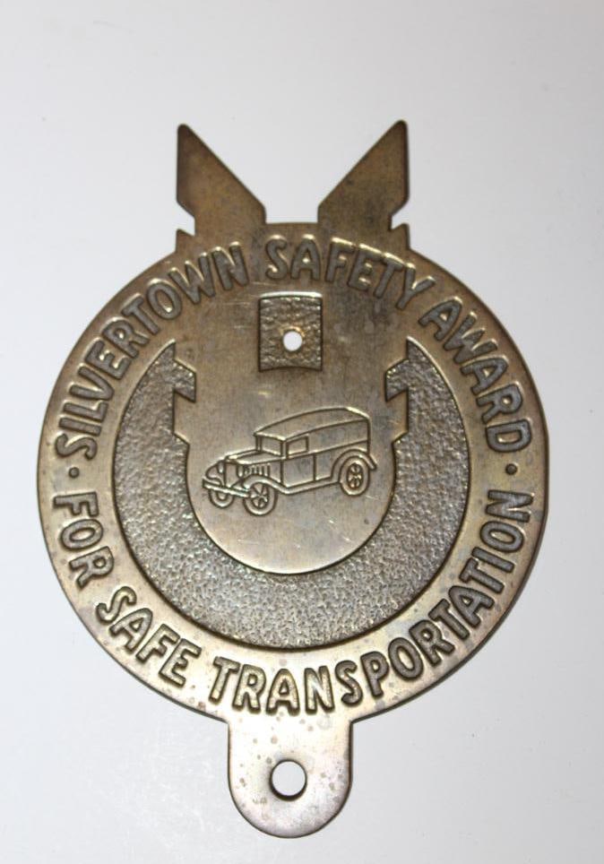 Goodrich Silvertown Safety Award Advertising License Plate Topper (1 of 2)