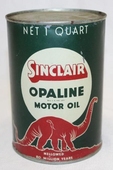 Sinclair Opaline Metal 1 Quart Motor Oil Can (1 of 3)