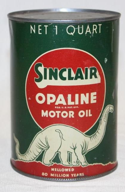 Sinclair Opaline Metal 1 Quart Motor Oil Can (1 of 3)