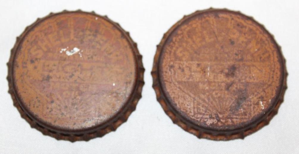Group of 2 Shell Penn Light Oil Bottle Caps (1 of 2)