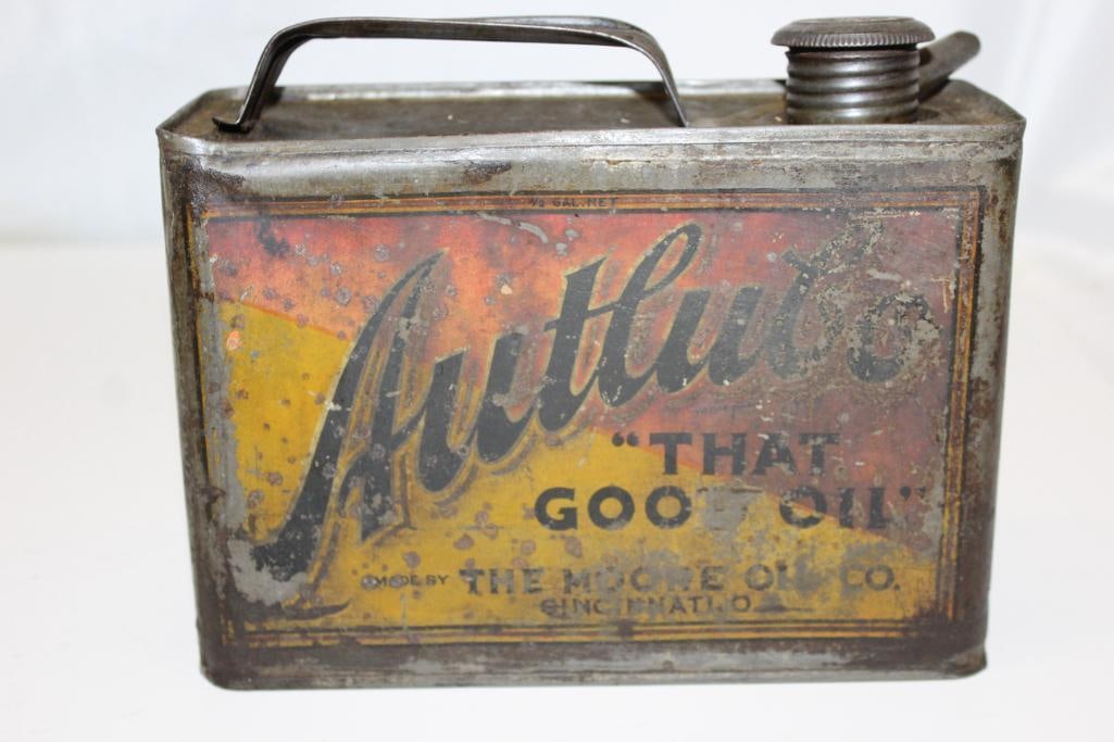 Moore Autlubo 1/2 Gallon Motor Oil Can Cincinnati, OH (1 of 4)