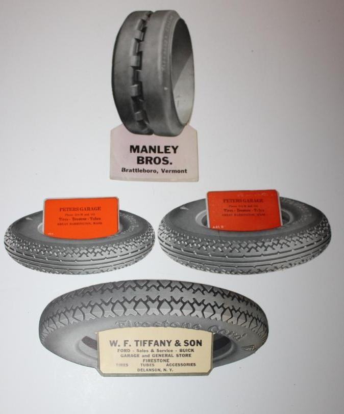 Group of 4 Tire Shaped Firestone Advertising Ink Blotters (1 of 4)