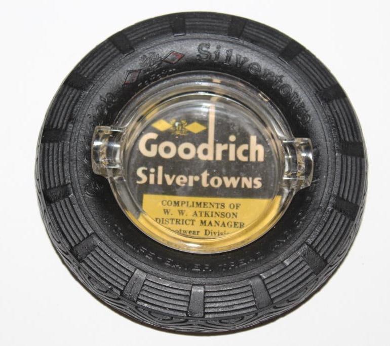 Goodrich Silvertowns Advertising Tire Ashtray: 5.5" diameter