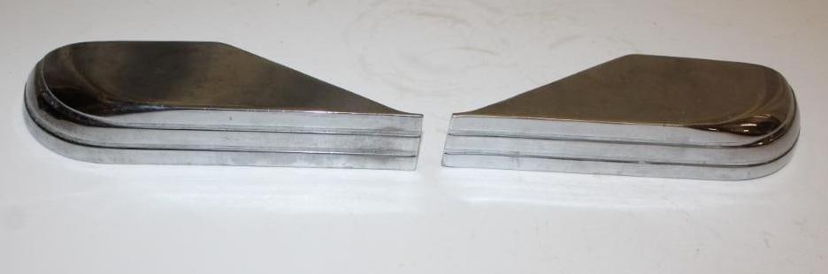 Pair of Chrome Gas Pump Trim Pieces (1 of 3)