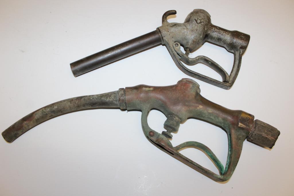Group of 2 Brass Gas Pump Nozzles Buckeye (1 of 4)