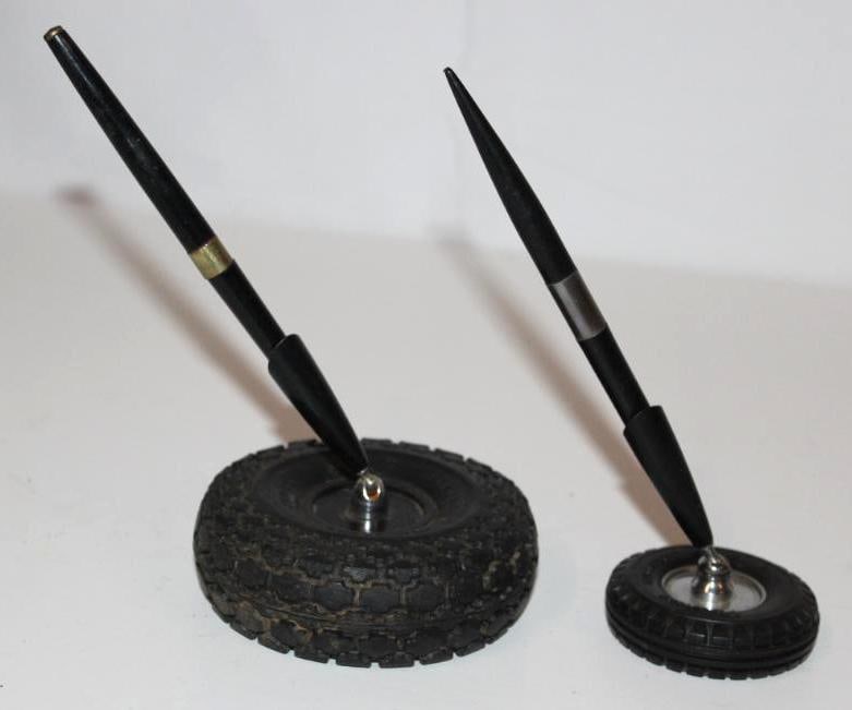 Group of 2 Firestone Tires Advertising Pen Holders (1 of 3)
