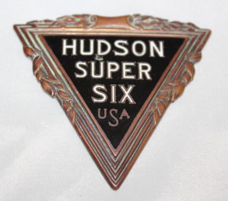 1929 Hudson Super Six Radiator Emblem Badge (1 of 2)