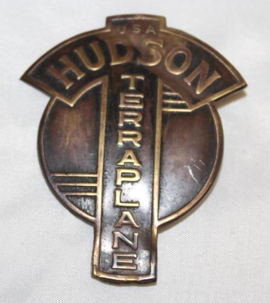 1938 Hudson Terraplane Radiator Emblem Badge (1 of 2)