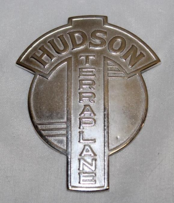 1938 Hudson Terraplane Radiator Emblem Badge (1 of 2)