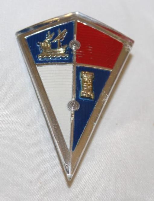 1950's Hudson Motor Car Co Radiator Emblem Badge (1 of 2)