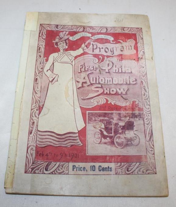 1901 First Annual Philadelphia Automobile Show Brochure Book (1 of 8)