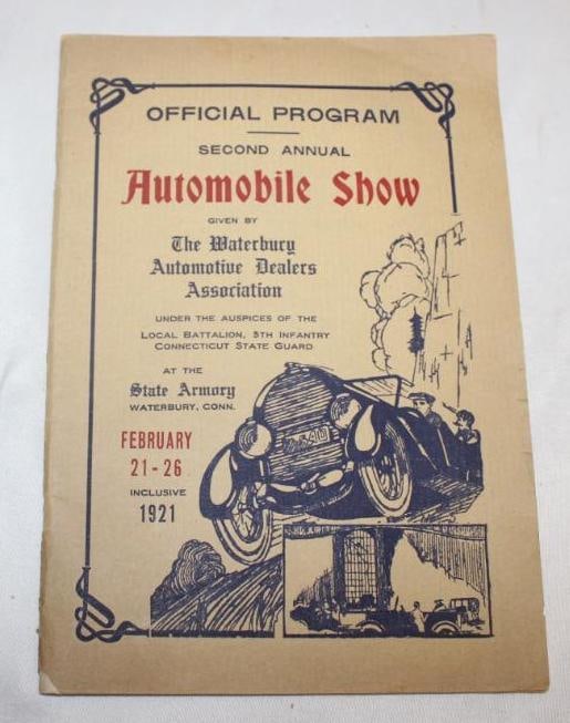 Second Annual Automobile Show 1901 Waterbury CT Brochure Book (1 of 8)