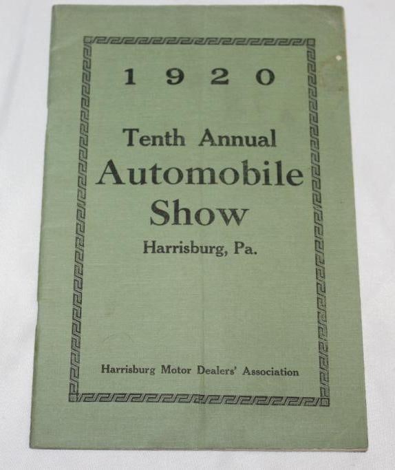 1920 10th Annual Automobile Show of Harrisburg PA Brochure Book (1 of 7)