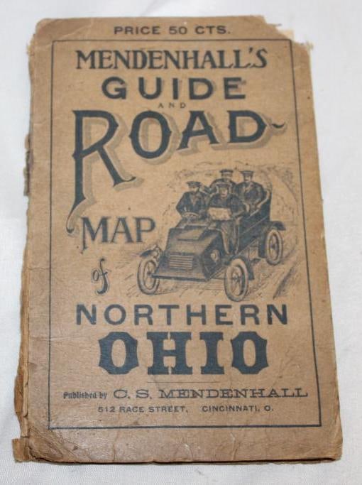 1906 Mendenhalls Northern Ohio Road Guide Map Book (1 of 4)