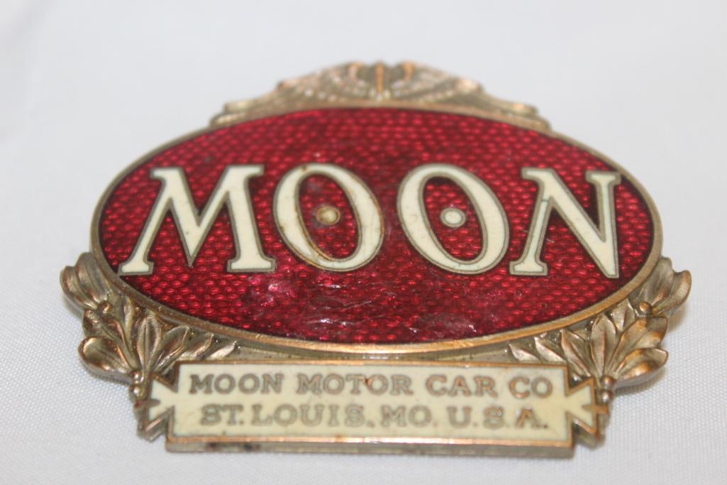 1921-1924 Moon Motor Car Co Radiator Emblem Badge (1 of 2)