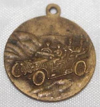 Figural Saint Christopher Early Touring Car Fob (1 of 2)