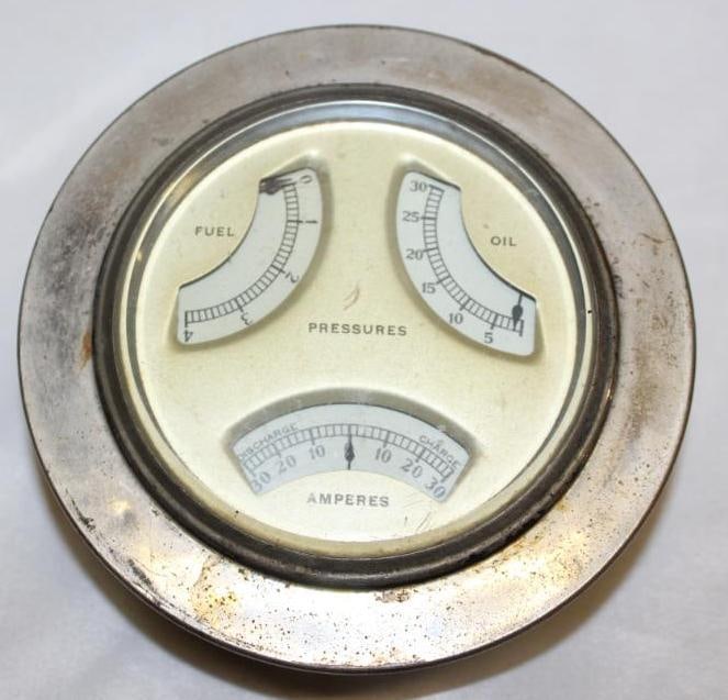 Nickel Plated Brass Triple Guage (1 of 3)