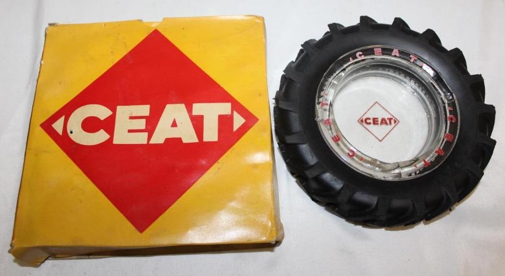 Ceat Advertising Tire Ashtray w/ Box (1 of 2)