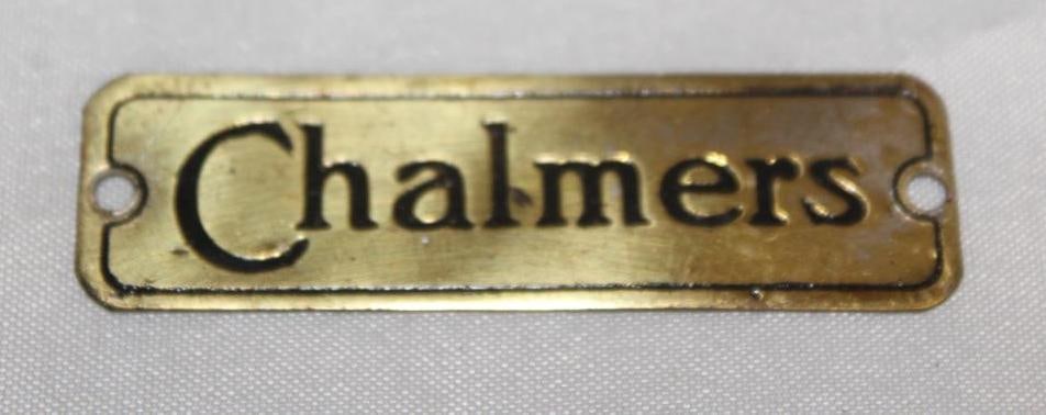 Early Brass Chalmers Motor Car Co Emblem Badge (1 of 2)