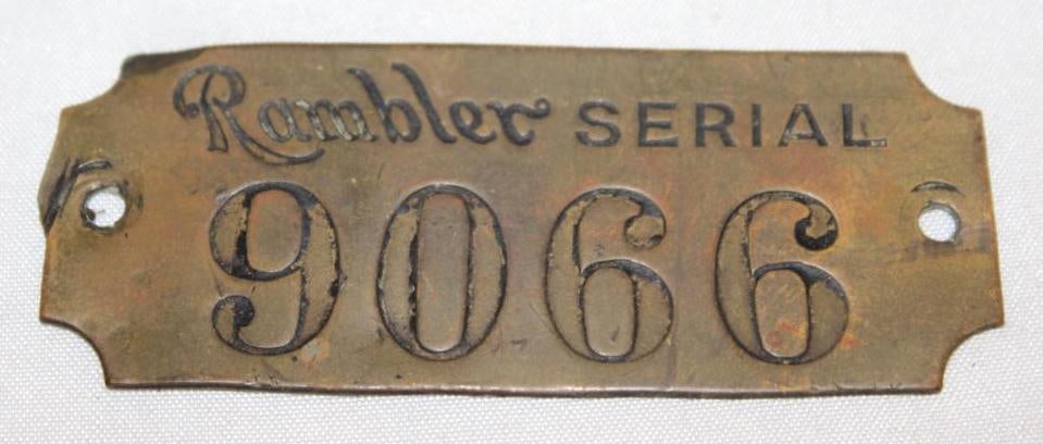 Early 1900's Brass Rambler Motor Car Co Emblem Badge (1 of 2)