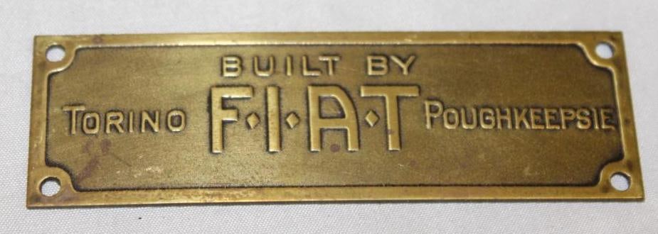 Early 1900's Brass Fiat Emblem Badge (1 of 2)