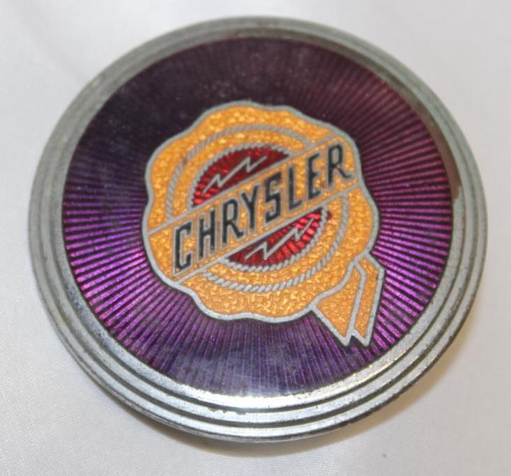 1939 Chrysler Custom New Yorker Trunk Emblem Badge (1 of 2)