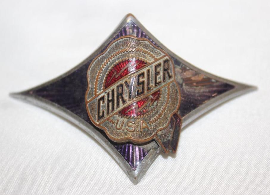 1936 Chrysler Airflow Radiator Emblem Badge (1 of 2)