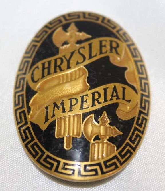 1930-1933 Chrysler Imperial Radiator Emblem Badge (1 of 2)