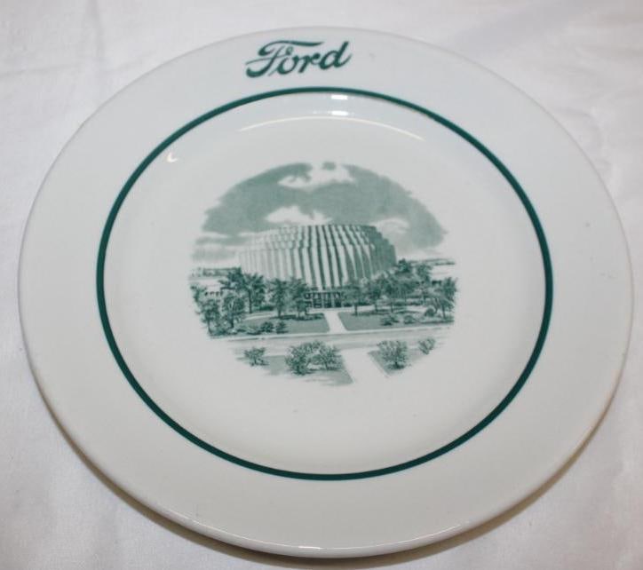 Ford Motor Car Co Rotunda Company Cafeteria Plate: 9" Diameter
