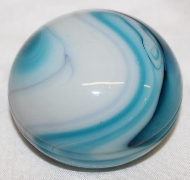 Early Automobile Marble Gearshift Knob Aqua (1 of 3)