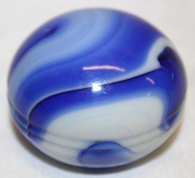 Early Automobile Marble Gearshift Knob Cobalt Blue (1 of 3)