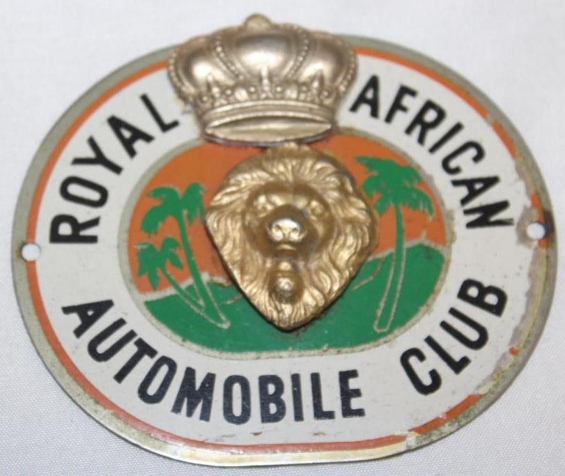 Royal African Automobile Club Radiator Emblem Badge (1 of 2)