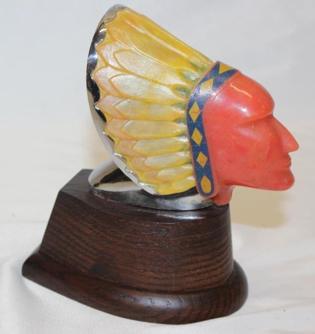 Indian Chief Radiator Mascot Hood Ornament (1 of 4)