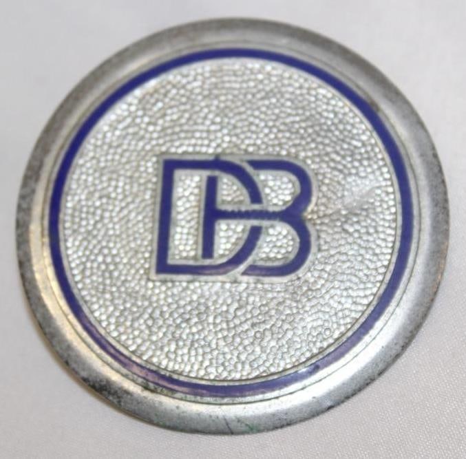 1928-1929 Dodge Brothers Wheel Hubcap Emblem Badge: 2.5" diameter