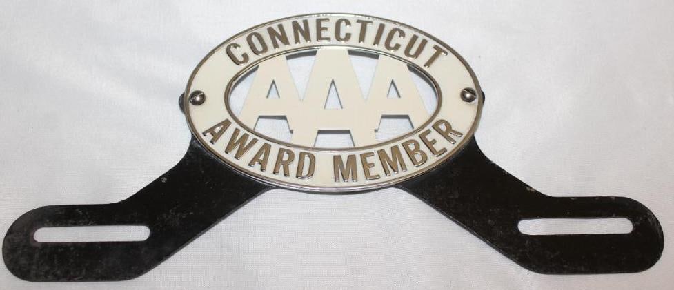 AAA Connecticut Award Member License Plate Topper: 9.5" x 4.5"
