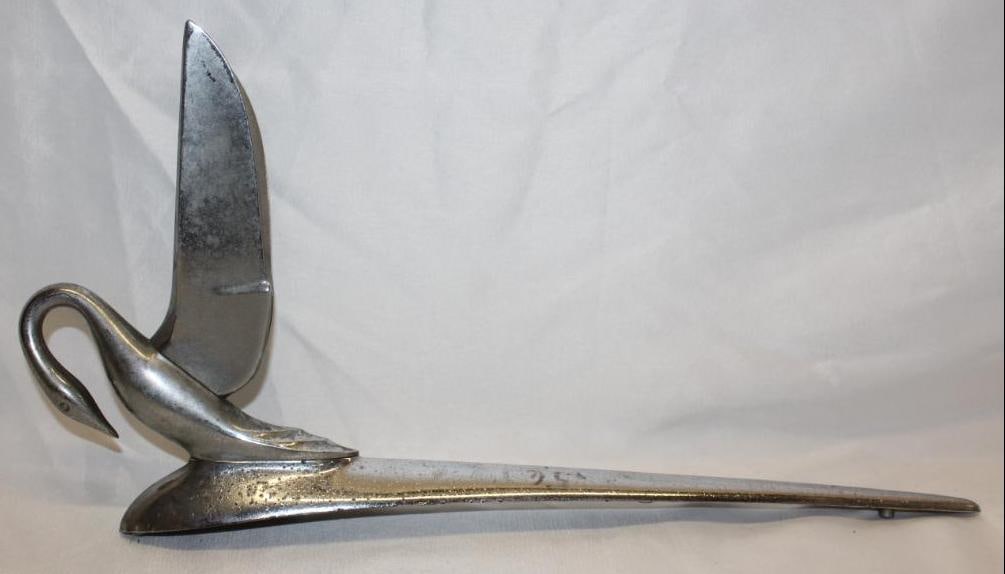 1942-1947 Packard Cormorant Radiator Mascot Hood Ornament: 19.5" x 9" x 3.5"