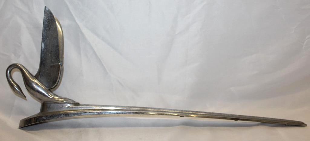 1942-1947 Packard Cormorant Radiator Mascot Hood Ornament: 26" x 9" x 3.5"