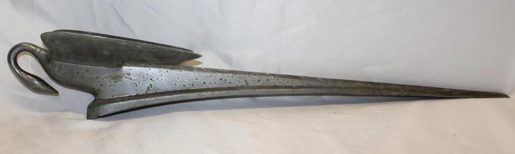 1951-1952 Packard Cormorant Radiator Mascot Hood Ornament: 28.5" x 5" x 4"