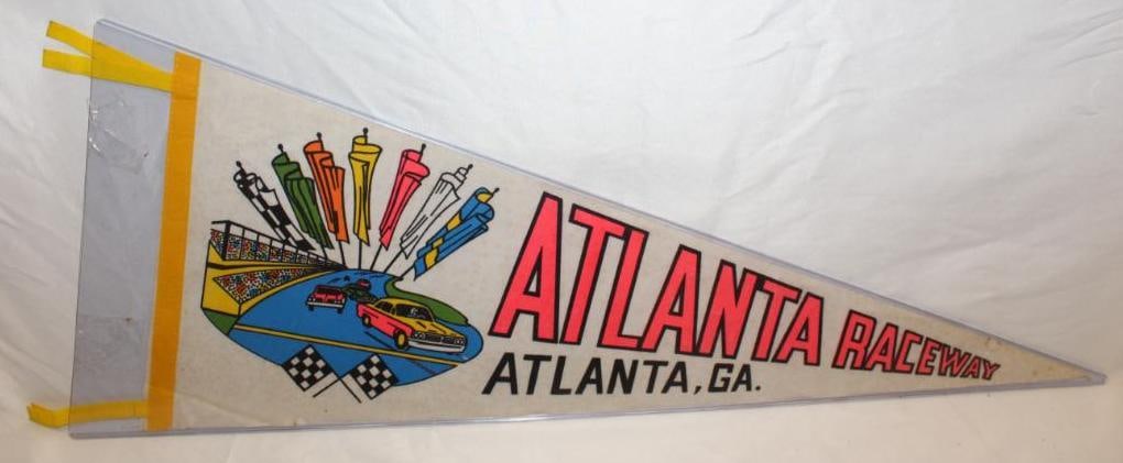 1960's Atlanta, GA Raceway Advertising Pennant (1 of 4)