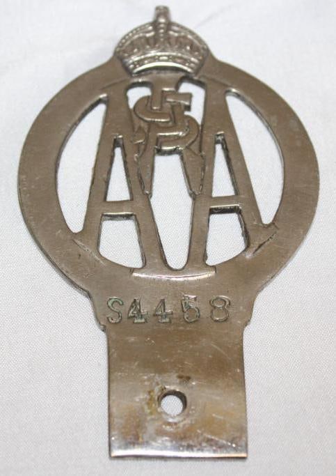 AA Automobile Association South Australia Advertising License Plate Topper: 2.5" x 4.5"