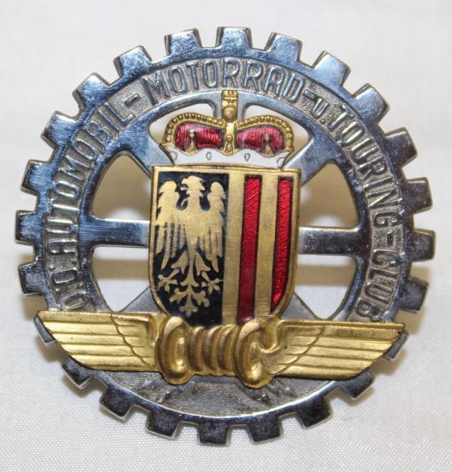 German Automobile and Motorcycle Touring Club Radiator Emblem Badge (1 of 2)
