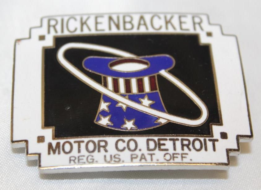 1921-1922 Rickenbacker Radiator Emblem Badge (1 of 2)