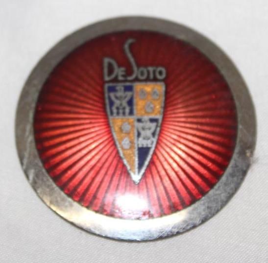 1938 Chrysler DeSoto Horn Button Emblem Badge (1 of 2)