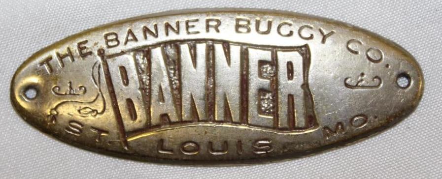 Early 1900's Banner Buggy Co Emblem Badge (1 of 2)