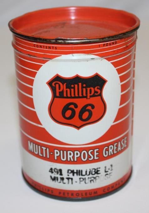 Phillips 66 Philube 1 Lb Grease Can (1 of 4)