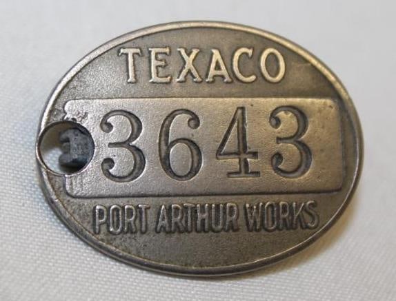 Port Arthur Texaco Service Station Identification Pin Badge (1 of 2)