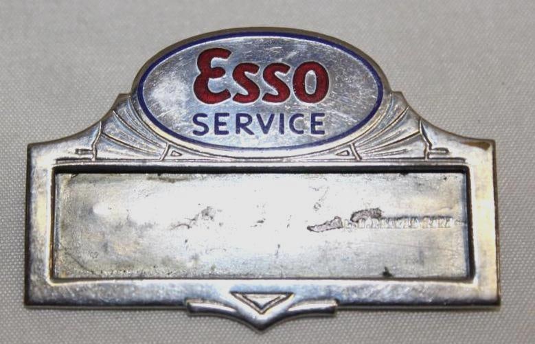 Esso Service Station Attendant Advertising Name Badge (1 of 2)