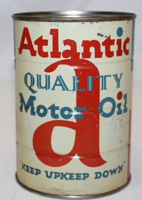Atlantic Quality 1 Quart Metal Motor Oil Can (1 of 3)