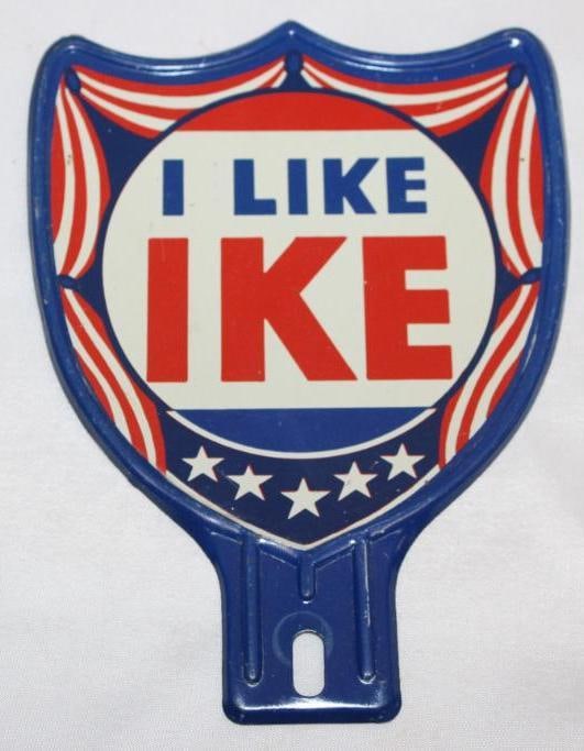 I Like Ike Eisenhower Political License Plate Topper (1 of 2)