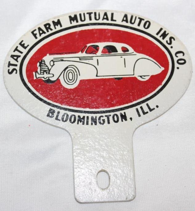 Illinois State Farm Mutual Auto Insurance Soy Advertising License Plate Topper (1 of 2)